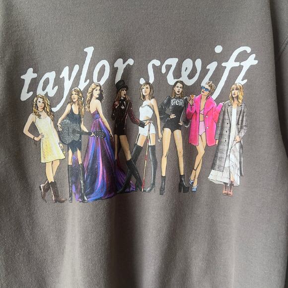 Taylor Swift Grey Eras Crewneck Sweatshirt Size S - Picture 3 of 8
